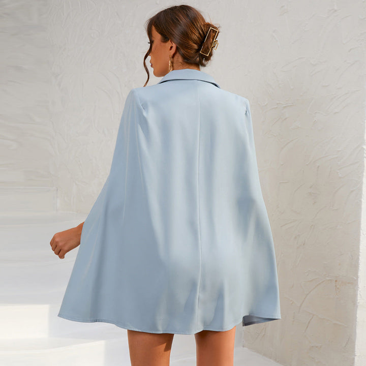 Tiffany Cape Blazer Mini Dress