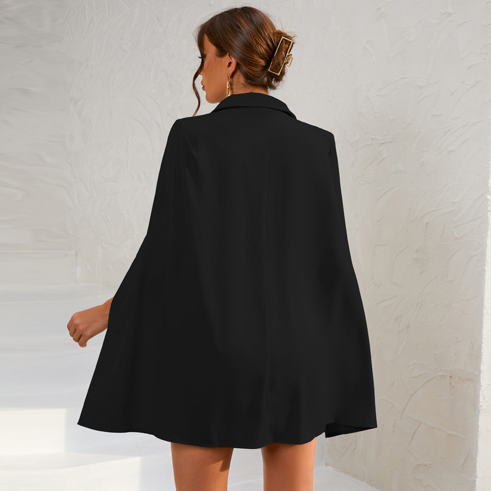 Tiffany Cape Blazer Mini Dress