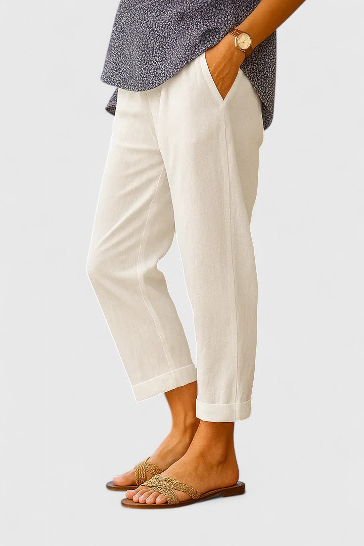 Margot | Lightweight Straight-Leg Trousers