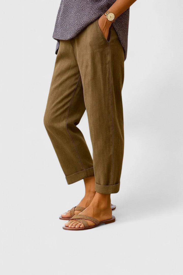 Margot | Lightweight Straight-Leg Trousers