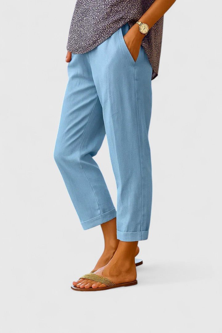 Margot | Lightweight Straight-Leg Trousers