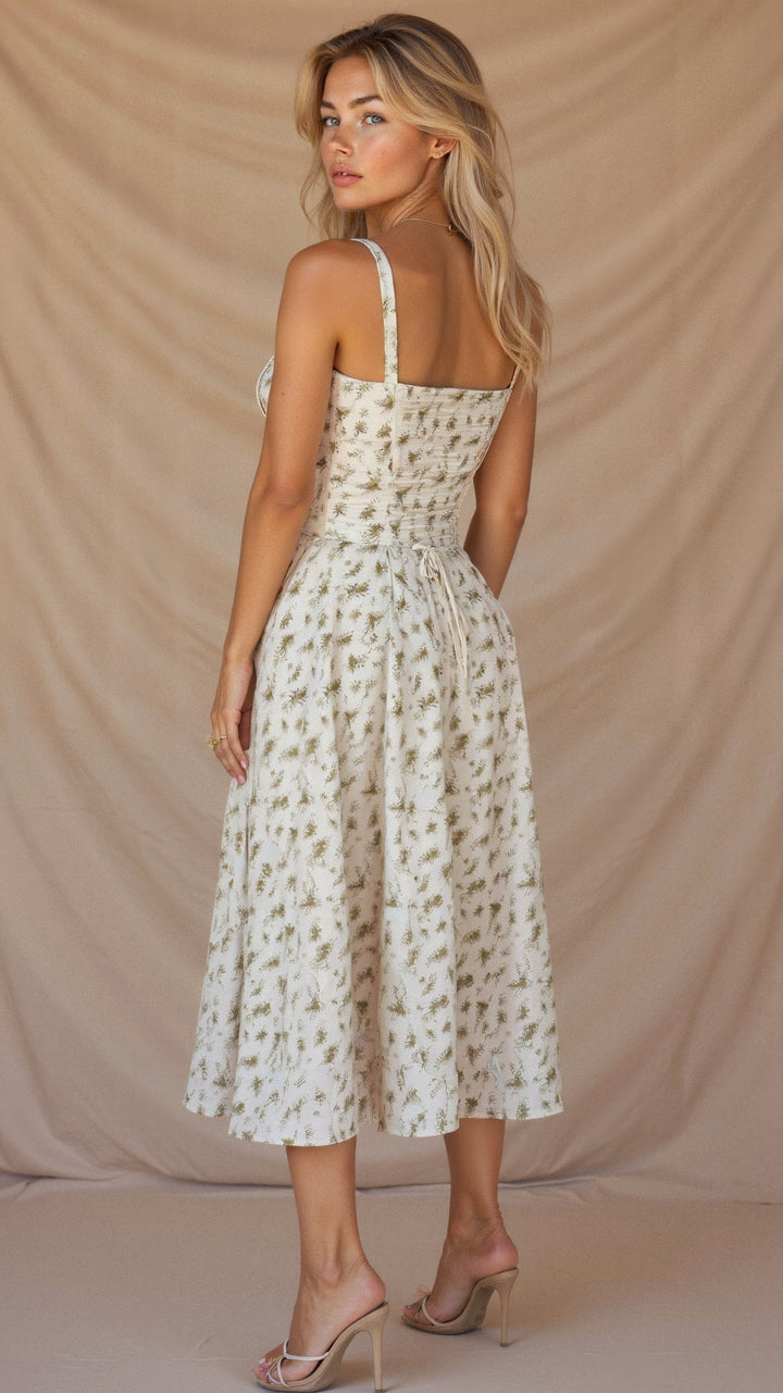 Adeline Corset Midi Dress