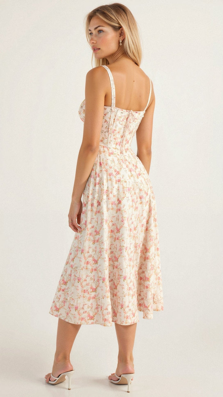 Adeline Corset Midi Dress