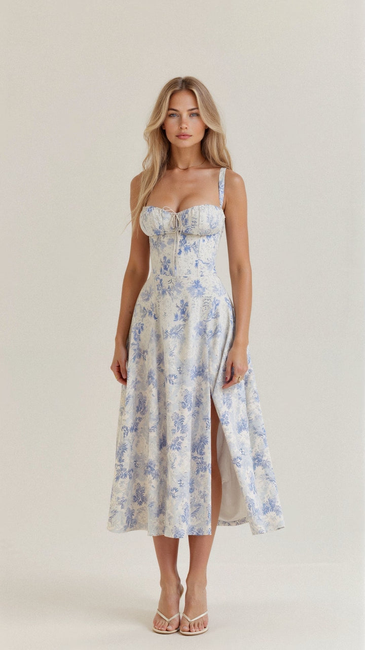 Adeline Corset Midi Dress