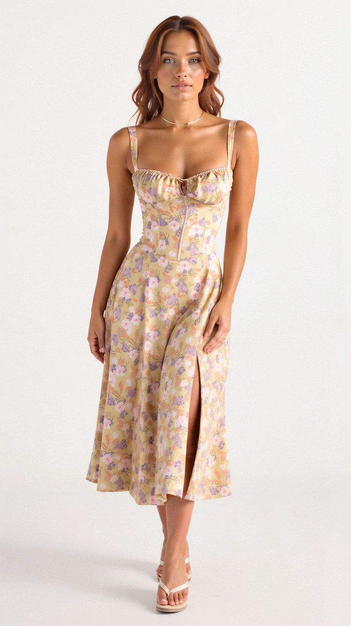 Adeline Corset Midi Dress