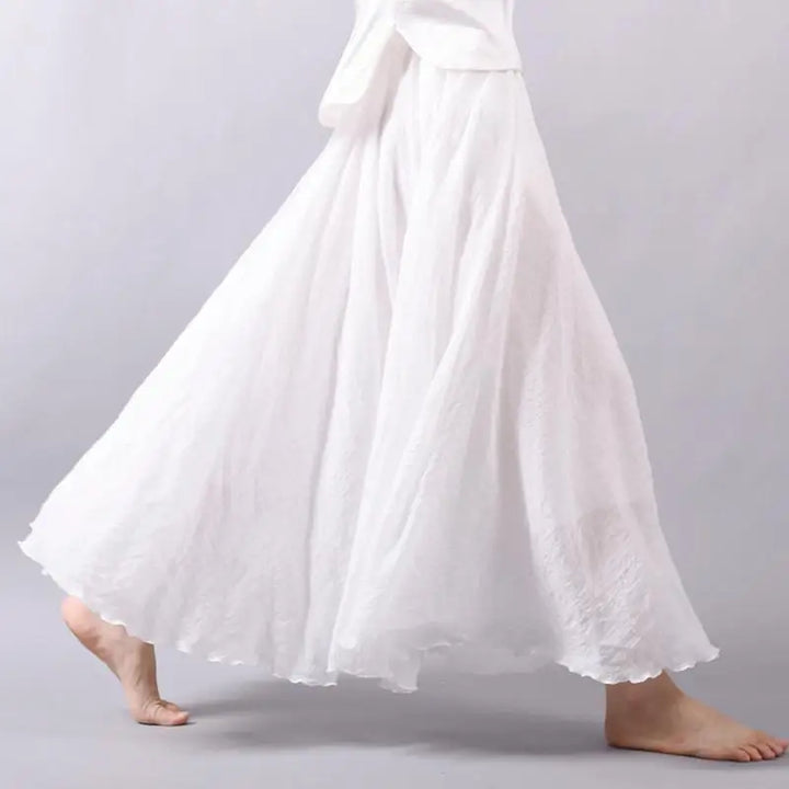 Madeleine | Flowy Linen Maxi Skirt