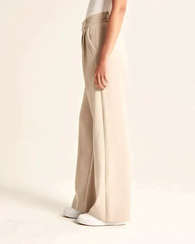 Maureen | High-Waist Wide-Leg Linen Trousers