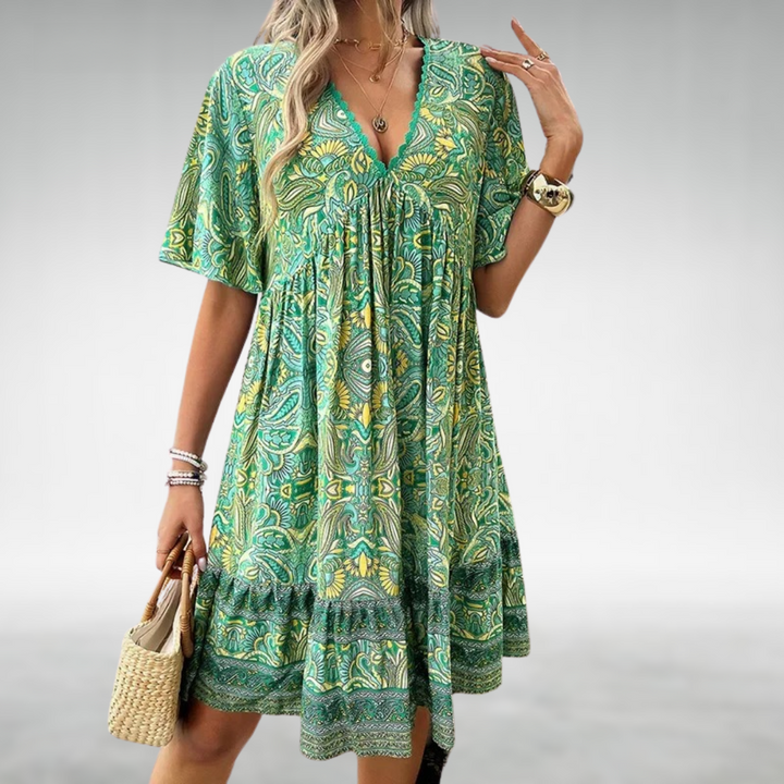 Rina Paisley Mini Dress