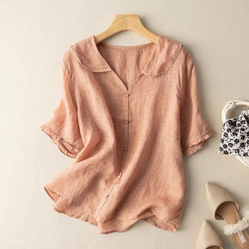 Gwendolyn | Scalloped Collar Vintage Blouse