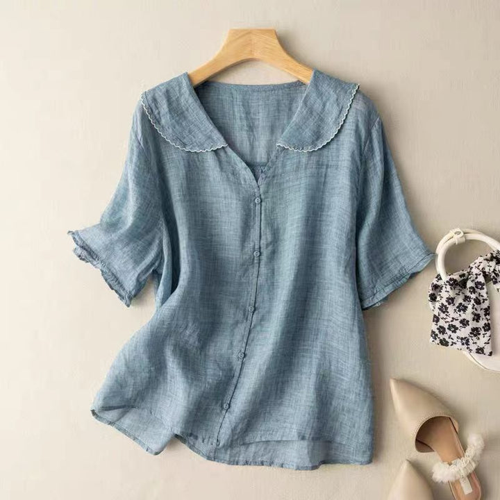 Gwendolyn | Scalloped Collar Vintage Blouse