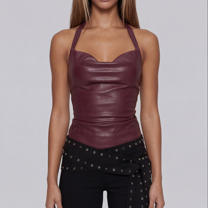 Amara Cowl Halter Top