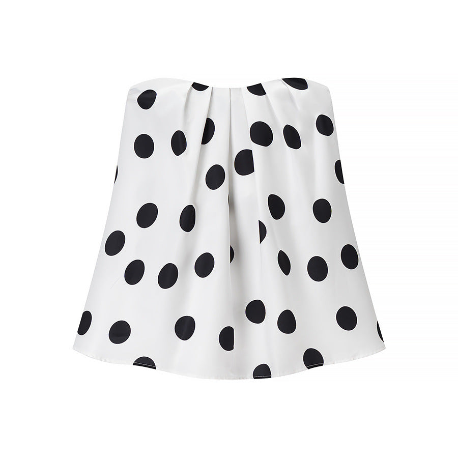 Ophelia | Polka-Dot Wide-Leg Cropped Pants