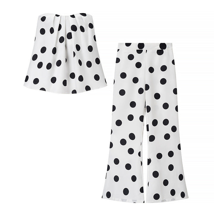 Ophelia | Polka-Dot Wide-Leg Cropped Pants