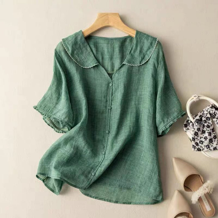 Gwendolyn | Scalloped Collar Vintage Blouse