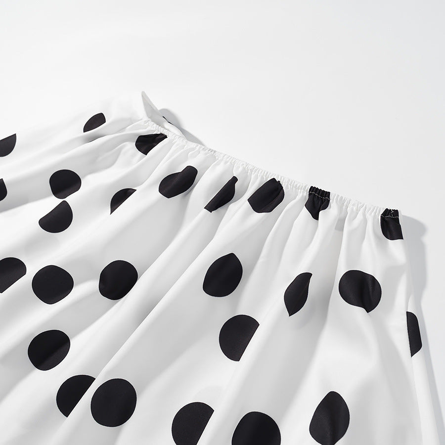 Ophelia | Polka-Dot Wide-Leg Cropped Pants