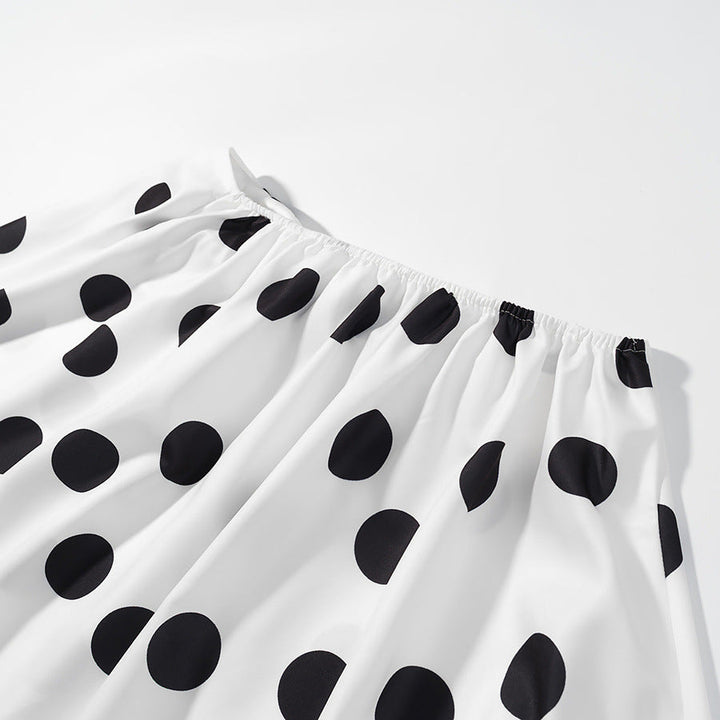 Ophelia | Polka-Dot Wide-Leg Cropped Pants