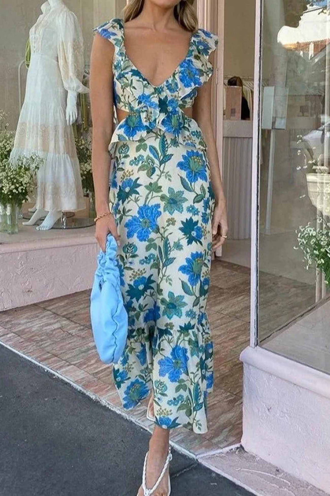 Dahlia Ruffle Maxi Dress