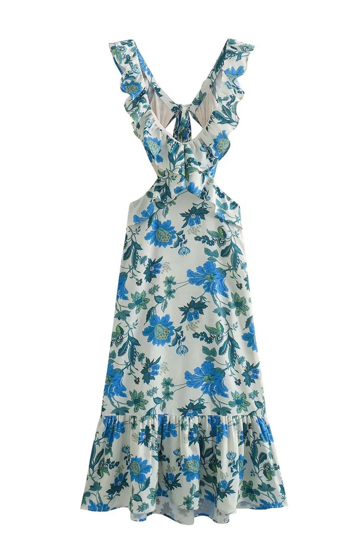 Dahlia Ruffle Maxi Dress