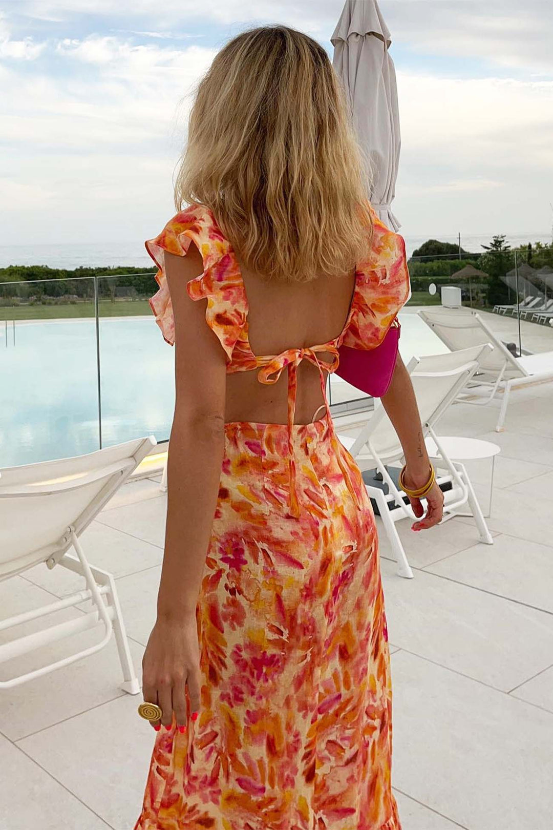 Dahlia Ruffle Maxi Dress