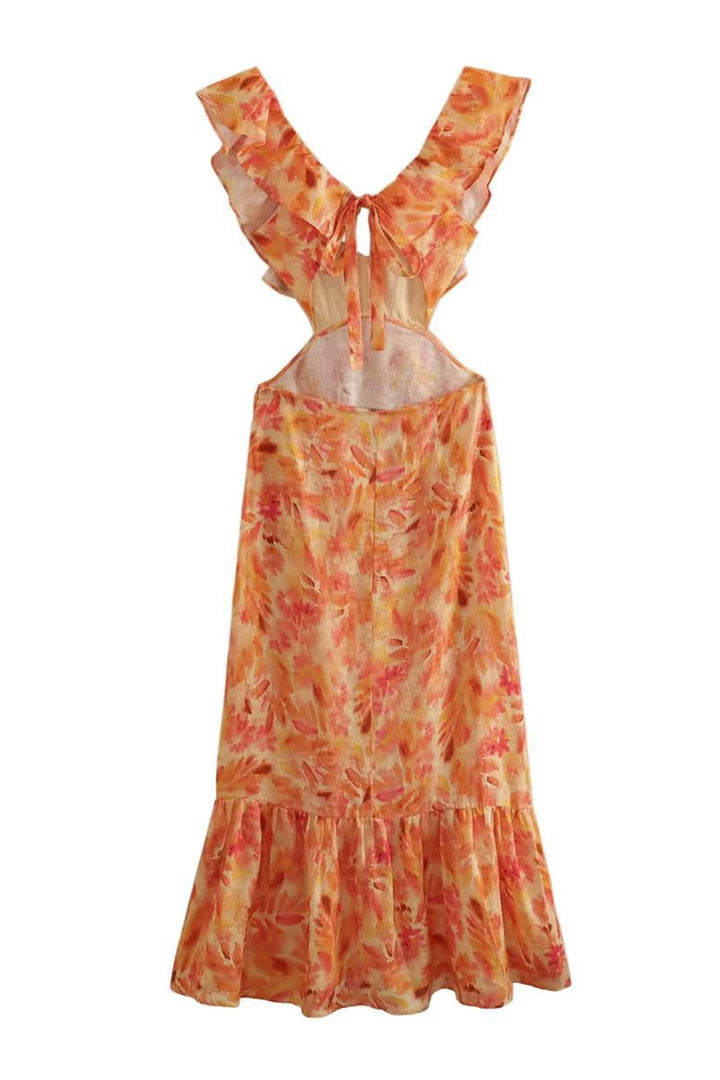 Dahlia Ruffle Maxi Dress