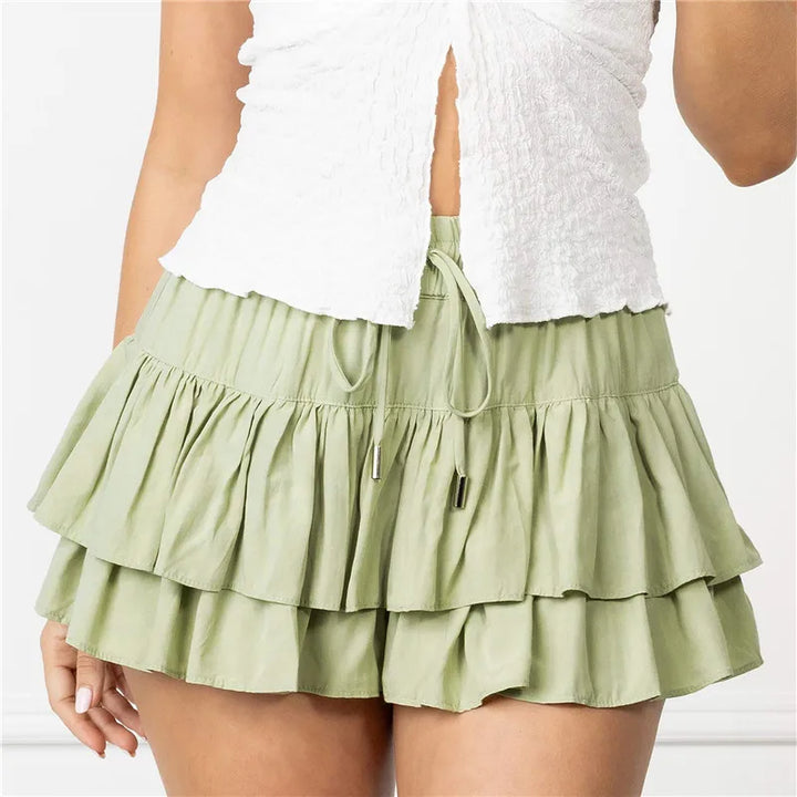 Capucine | Tiered Ruffle Mini Skirt