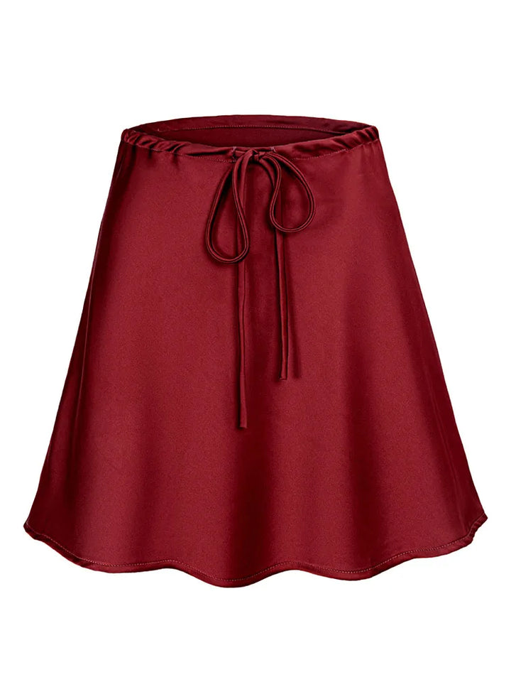 Juliette | Satin A-Line Mini Skirt