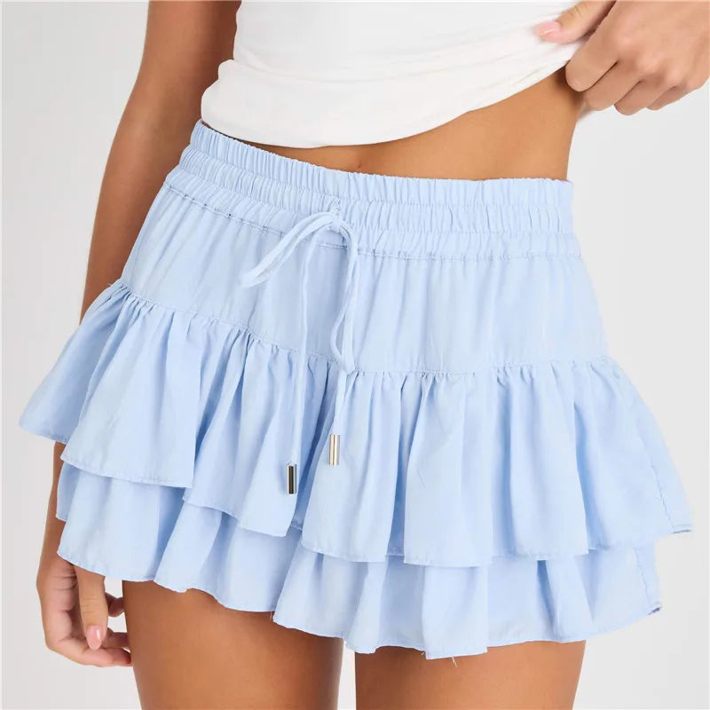 Capucine | Tiered Ruffle Mini Skirt