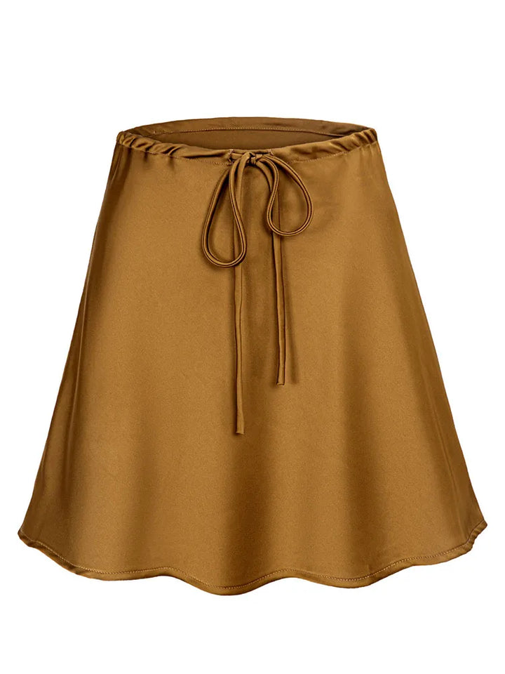Juliette | Satin A-Line Mini Skirt