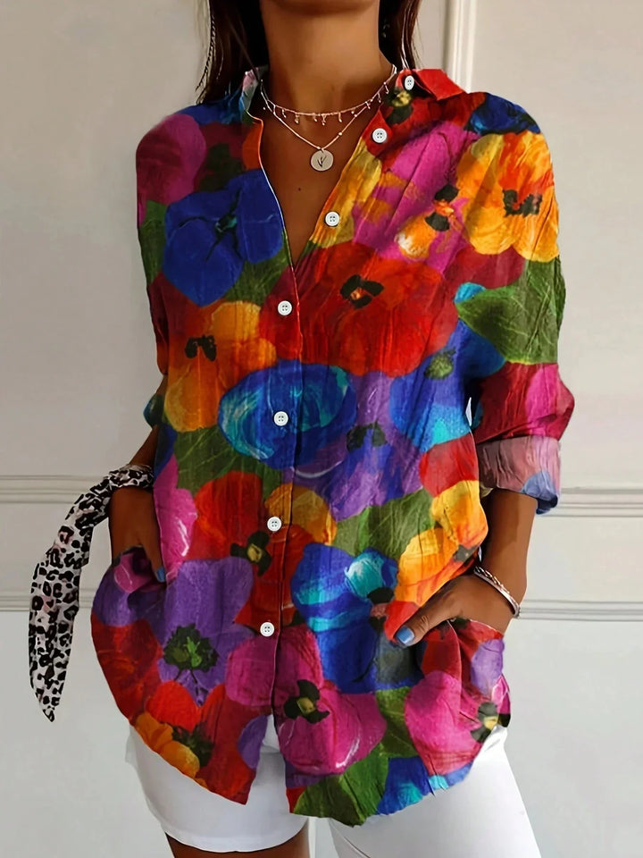 Colette | Bold Print Casual Blouse