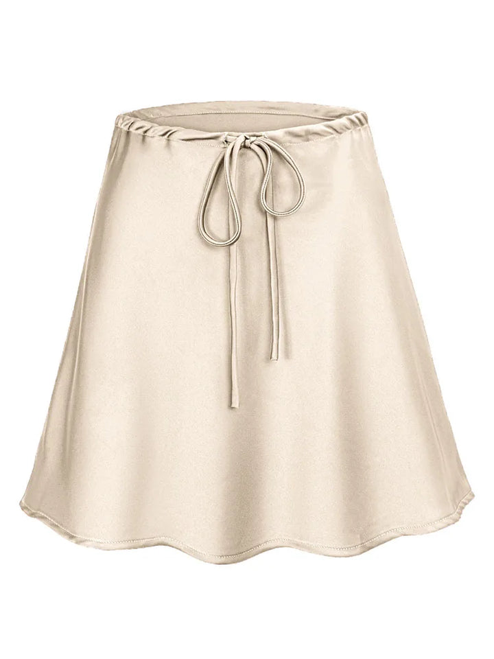 Juliette | Satin A-Line Mini Skirt