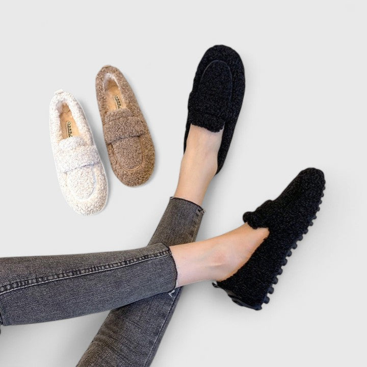 Evadne Fur Loafers
