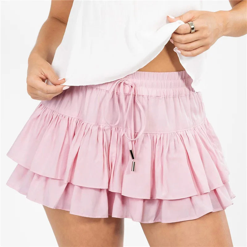 Capucine | Tiered Ruffle Mini Skirt