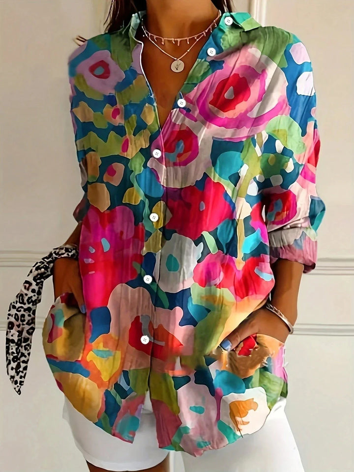 Colette | Bold Print Casual Blouse