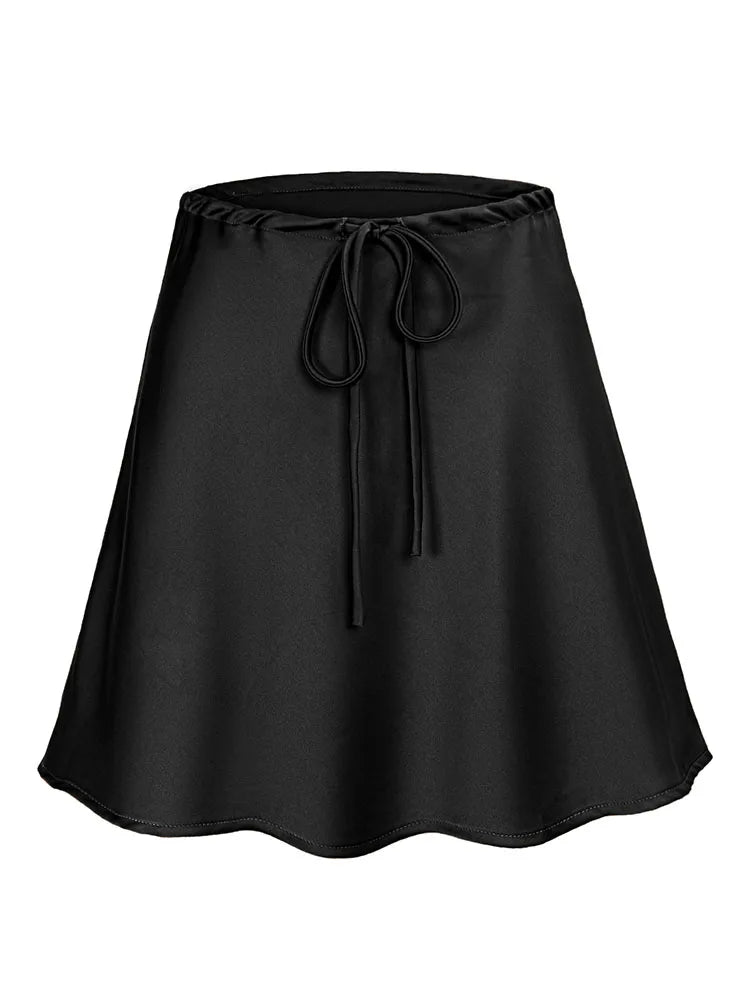 Juliette | Satin A-Line Mini Skirt