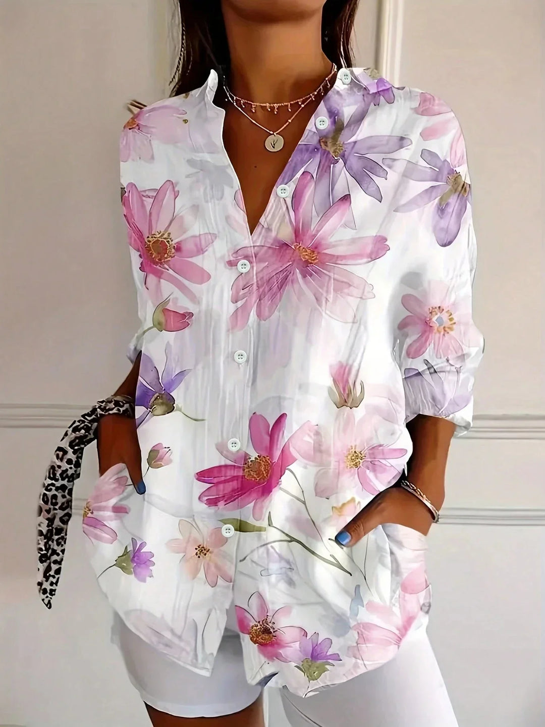 Colette | Bold Print Casual Blouse