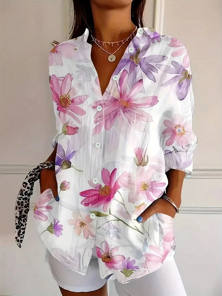 Colette | Bold Print Casual Blouse