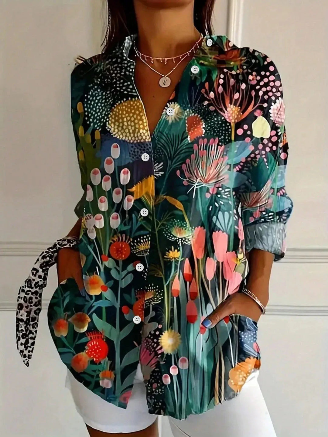 Colette | Bold Print Casual Blouse