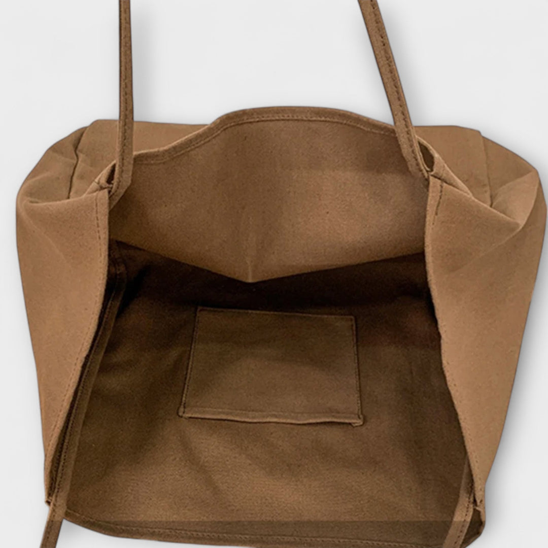 Lena Canvas Shopper Tote