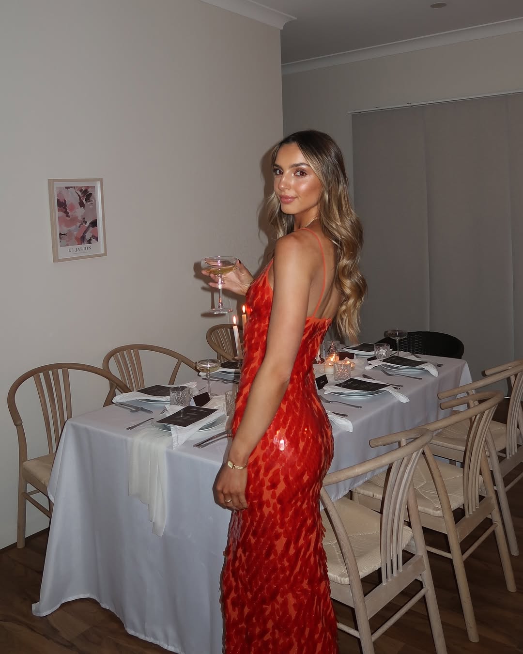 Estelle | Wedding Guest Sequin Backless Maxi Dress