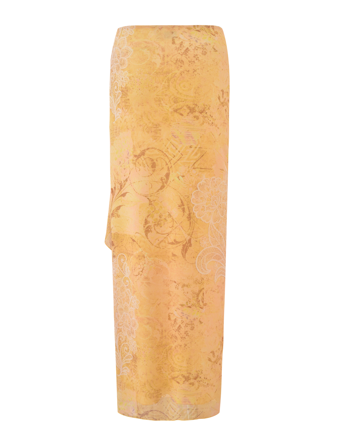 Luna Paisley Ruffle Maxi Skirt