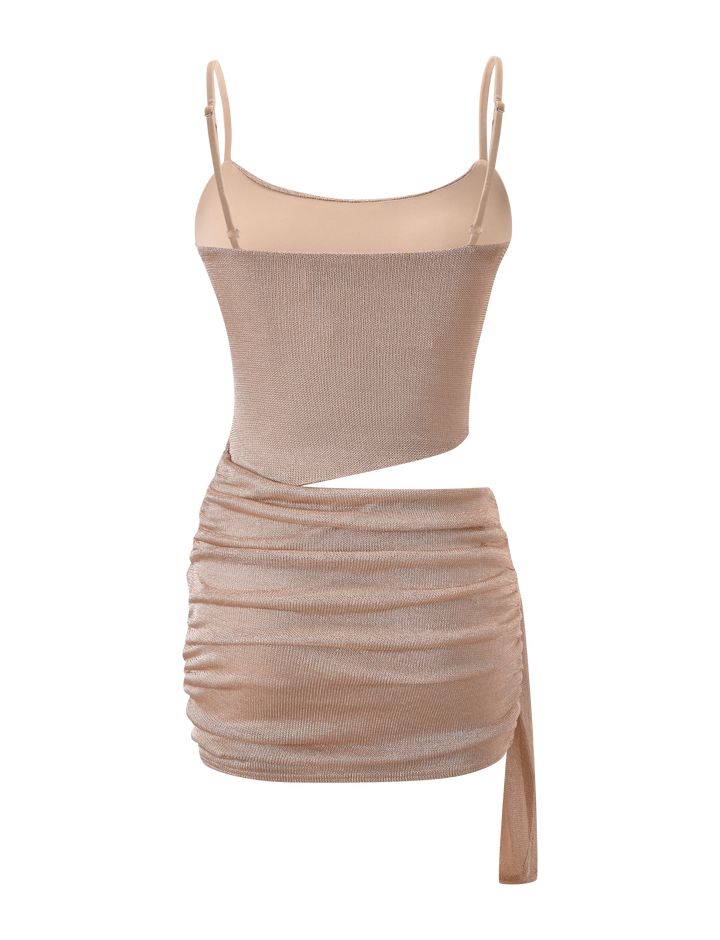 Iris Glitter Cutout Mini Dress