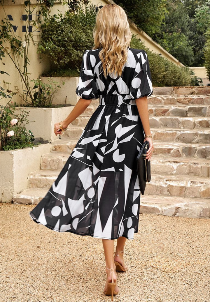 Rosalie Printed Midi Dress
