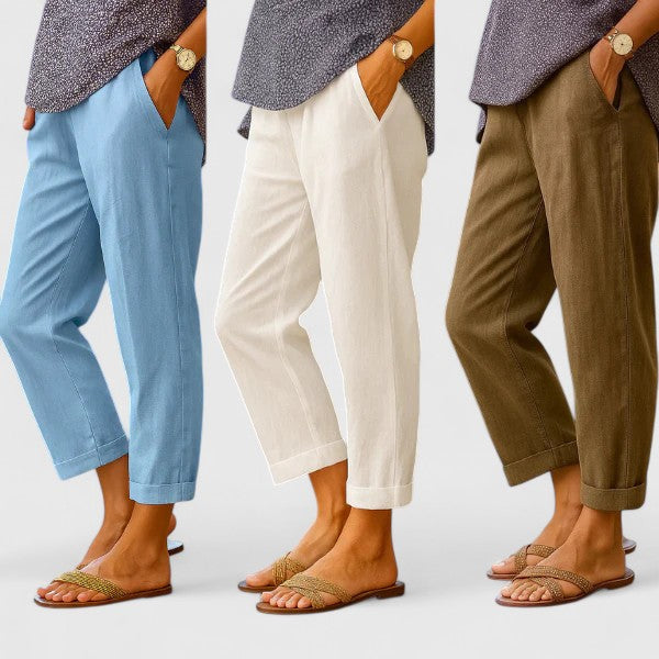 Margot | Lightweight Straight-Leg Trousers