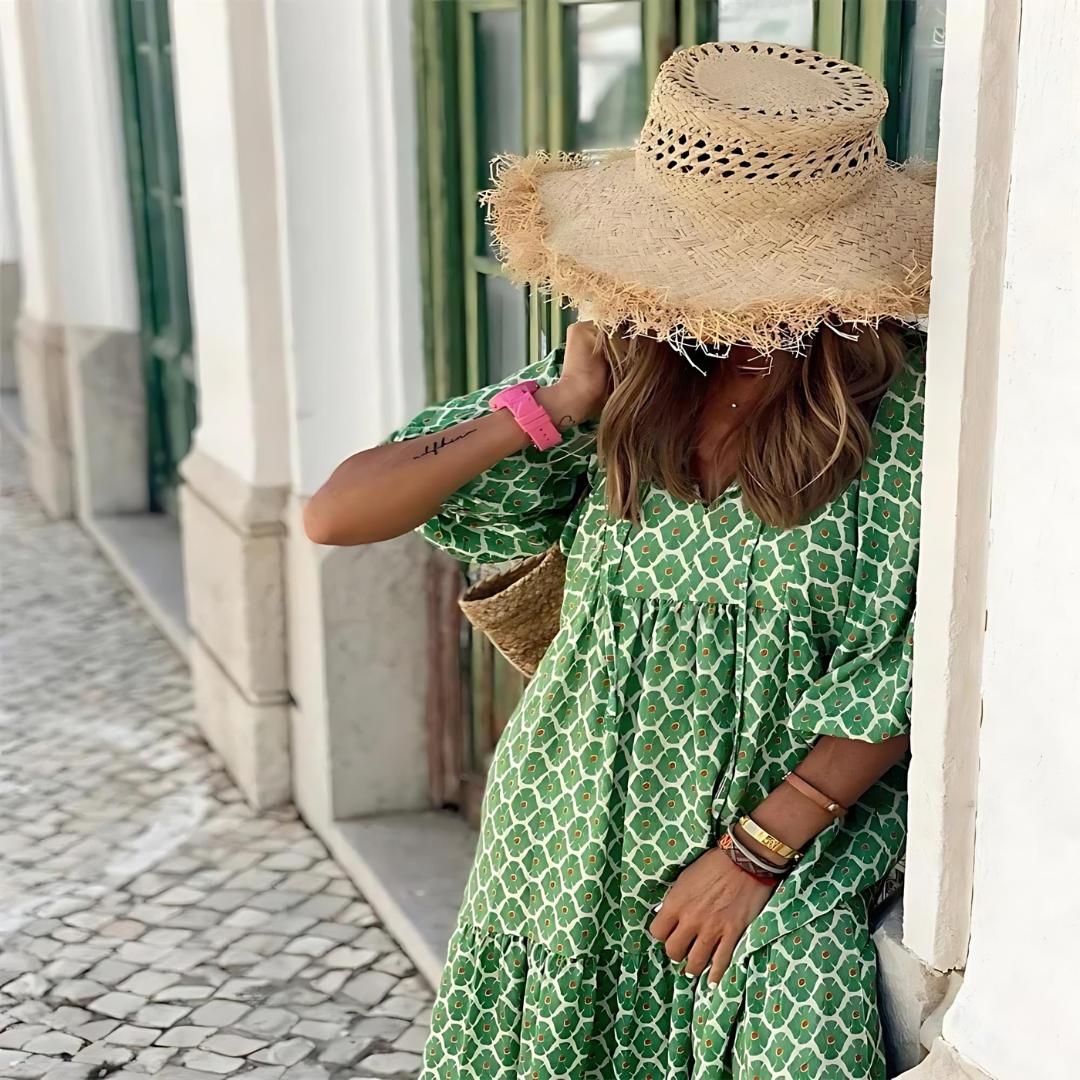 Vera | V-Neck Flowy Spring Dress