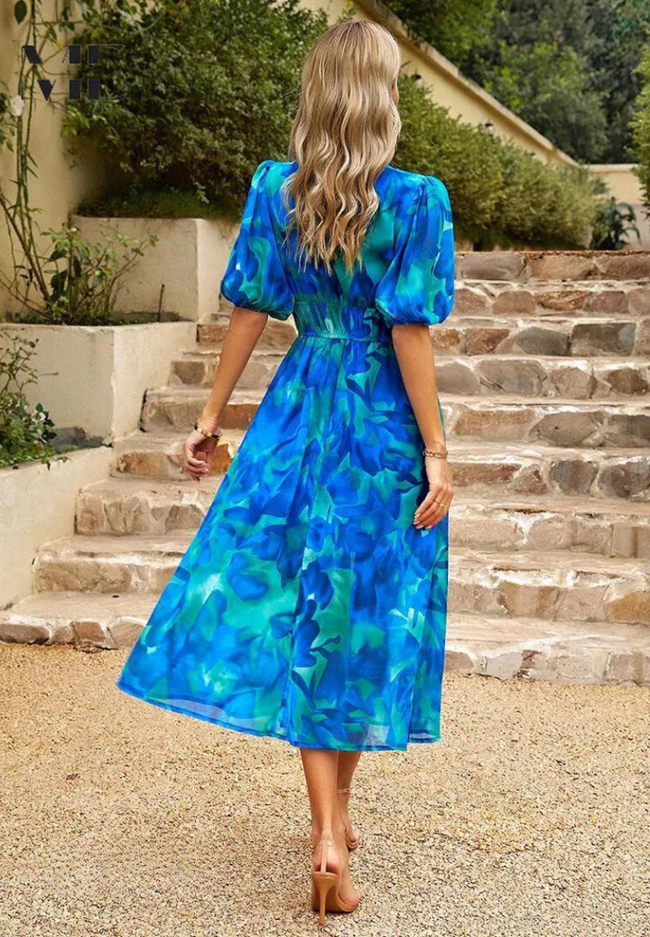 Rosalie Printed Midi Dress