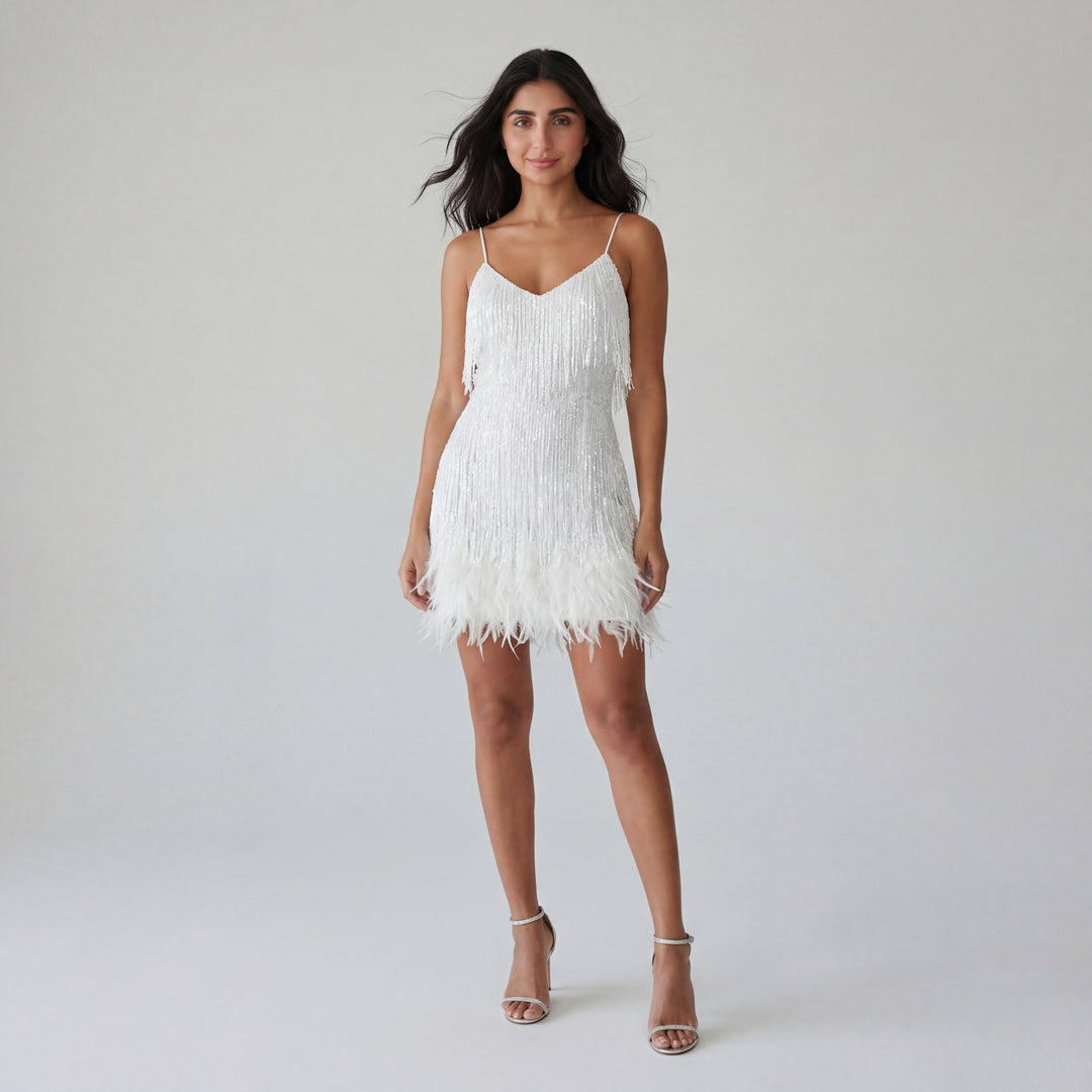 Sienna Fringe Mini Dress