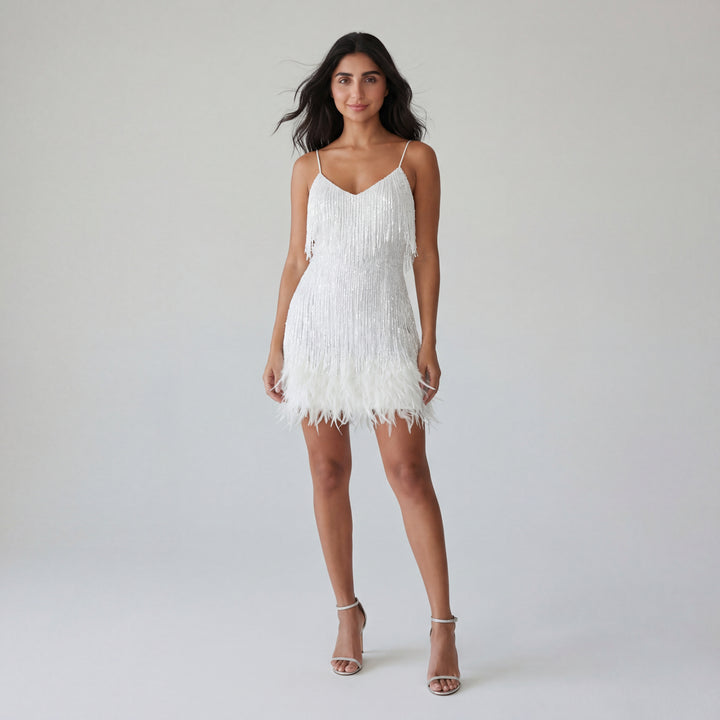 Sienna Fringe Mini Dress
