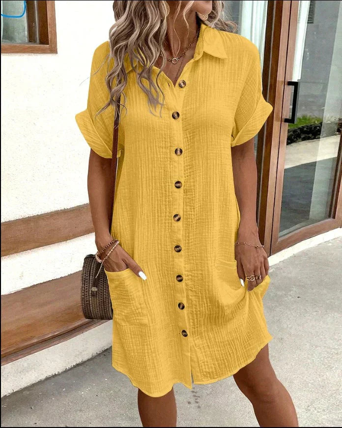 Felicity | Cotton Polo Shirt Dress