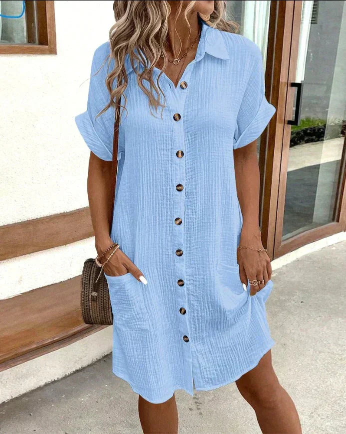 Felicity | Cotton Polo Shirt Dress
