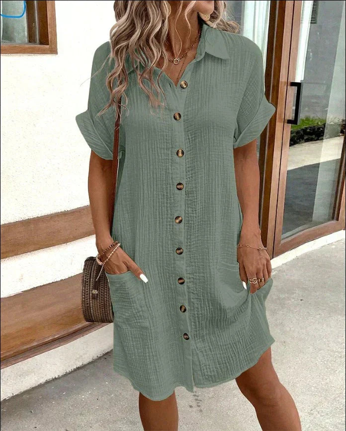 Felicity | Cotton Polo Shirt Dress
